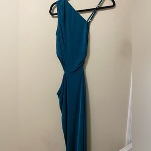 One Shoulder Cut Out Maxi Dress
